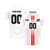 Short Sleeve Athletic T Shirt for Men Lightweight Breathable Quick Dry Performance Sports Top with Printed Pattern Design