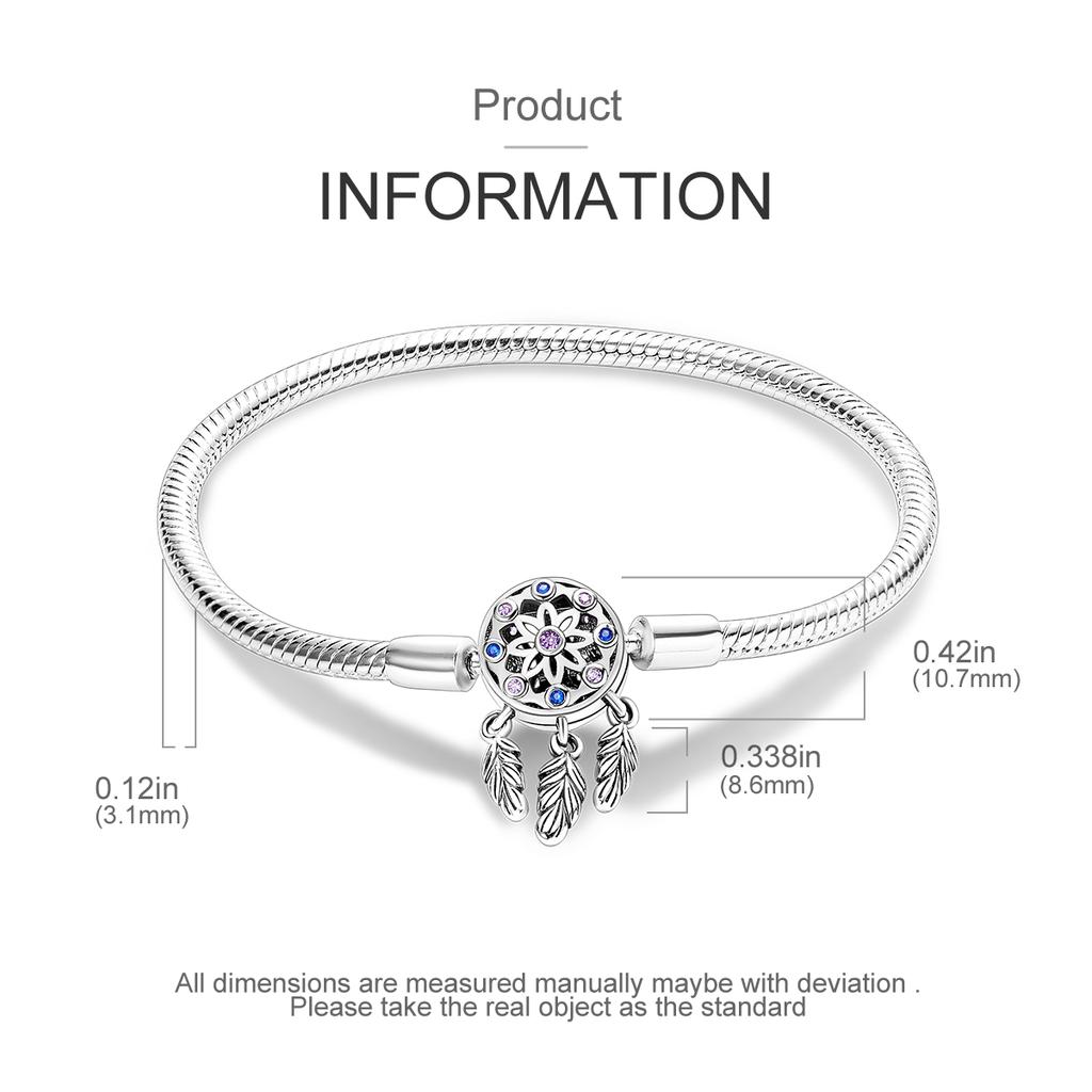 Silver Plated Snake Chain Bracelet Stainless Steel Bangle DIY Jewelry For Women Fashion Pulseras Charm Bracelet