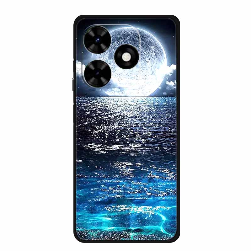 Case For Tecno Spark Go 2024 Animals Painted TPU Silicone Soft Phone Cover for Spark Go2024 BG6 Protector Wolf Shockproof Para