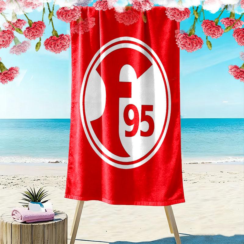 Frankfurt Fußball Druck Strandtuch, Großes Weiches Schnelltrocknendes Handtuch für Strand Camping Schwimmen