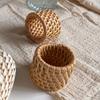 Rattan Woven Napkin Ring Handmade Rustic Napkin Ring Reusable Napkin Holder Table Decor for Wedding Party Everyday Use