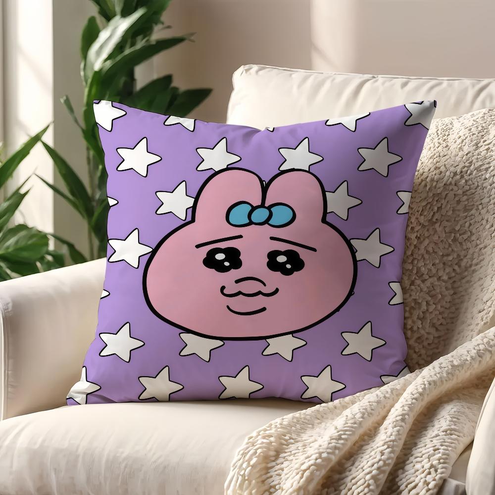 

Мультяшная наволочка на подушку O-Opanchu Usagi Для подушки Диван Принт Декорация Комната Дом Офис Кофейня Автомобиль Скандинавская Простота 12x12Inch