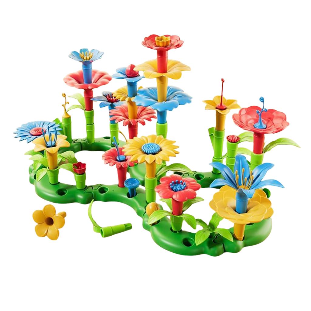 Pädagogisches Multifunktions-Gartenspielzeugset für Kinder - DIY Knobelspiel zum Zusammenbauen von Blumenarrangements