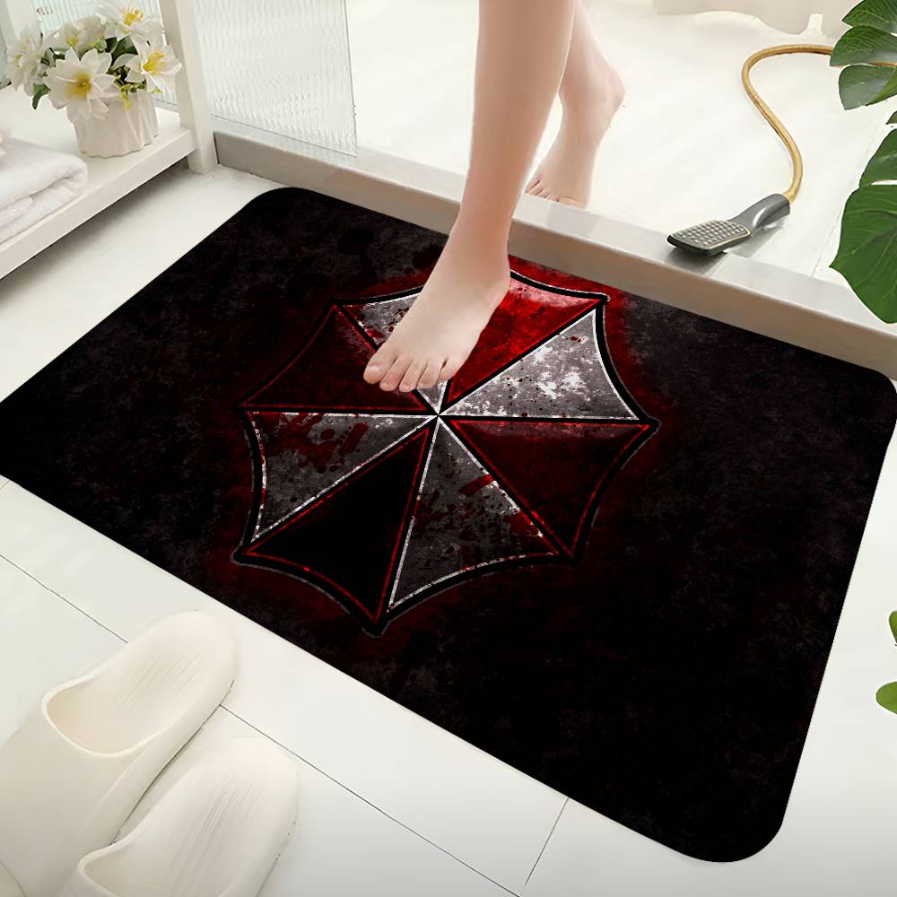 Umbrella Corporation Laser Floor Mat Retro Multiple Choice Living Room Kitchen Rug Non-Slip Modern Home Decor