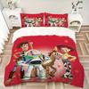 Toy Story Characters Print 3Pcs Bedding Setduvet Cover With 2 Bedropillowcase Home Birthday Gift