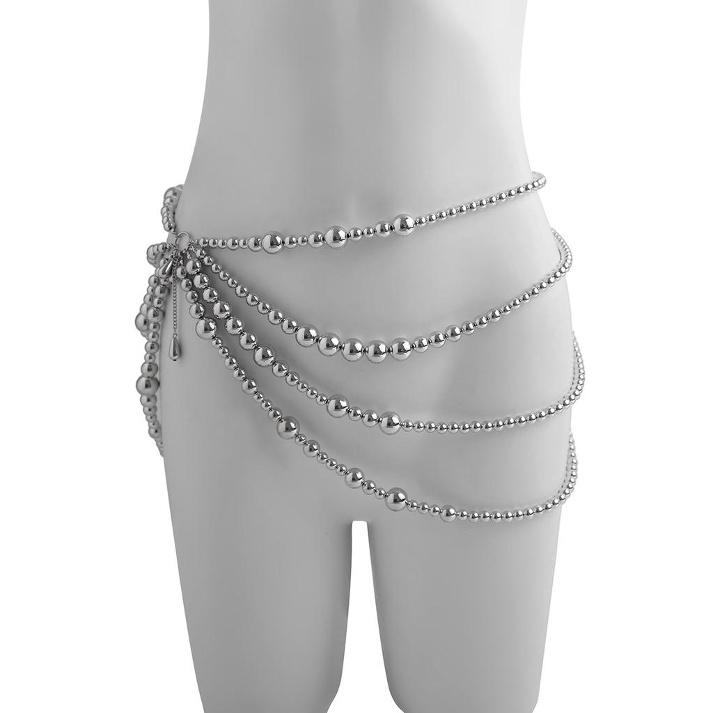 Sexy Vacation Style Imitation Pearl Bra Clothing Chain, Nightclub Style Bikini Chain Body Chain Women
