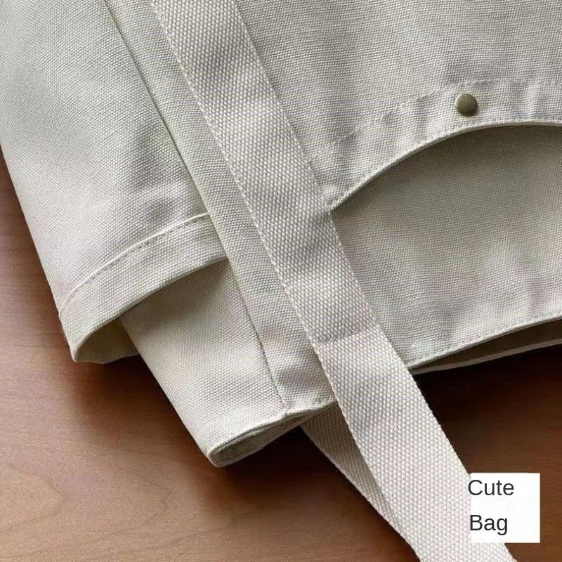 Canvas Tragetasche mit großem Fassungsvermögen, einfarbig mit Buchstaben, vielseitige Handtasche für Pendler, Arbeit, Studenten, Unterricht, Achseltasche für Damen, Einkaufstasche