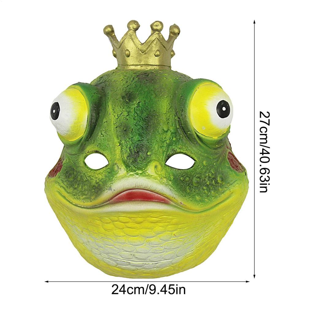 Frog Cosplay Masque Halloween Masque Costume Accessory Frog Cosplay Props for Theme Photography Stage Performance Carnival Party