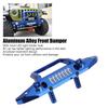 Aluminum Alloy Front Bumper RC Car Upgrade Accessory with LED Light Hole for  Al 1Celsius6 for SCX6 Car