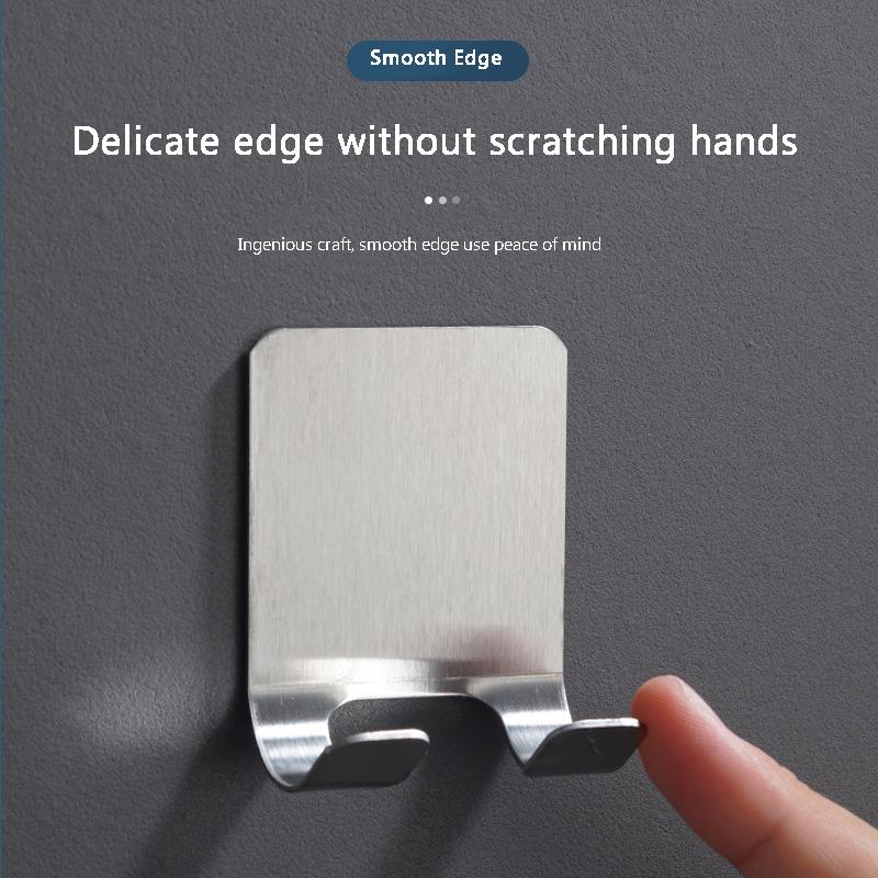 Stainless Steel Razor Holder Storage Hook Multifunction Bathroom Wall Men Shaving Shaver Shelf Punch Free Razor Rack Accessories