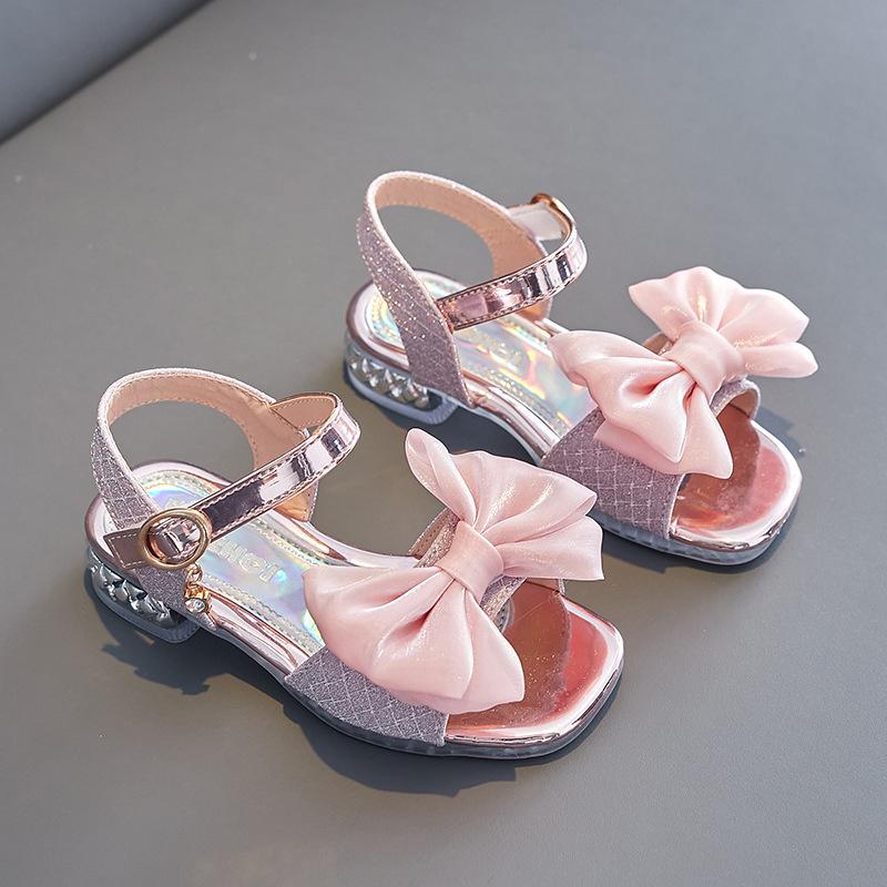 

Toddler Girls Fashion Sandals Summer Children S Bow Princess Sandals For Party Wedding Teen S Soft Sole Antiskid Open Toe 26