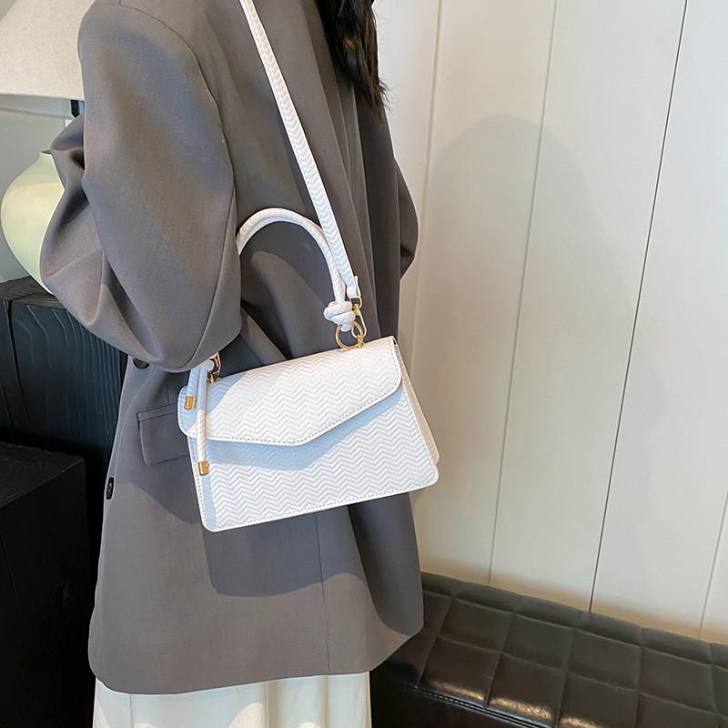 Stylish Retro Chic Small Shoulder Bag For Women In Black Purple White Pink Brown Colors