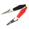 10 bucăți clemă aligator 28 mm 35 mm 45 mm negru roșu acoperit cu plastic moale sondă de testare mini cleme de testare aligator, mari/medii/mici