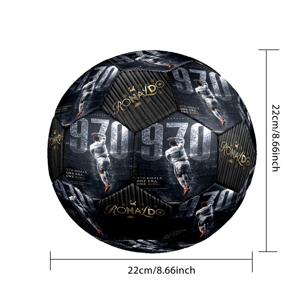 Ronaldo's Iconic Number Seven Size 5 Football Machine-Stitched Indoor/Outdoor Training and Matches Unique Gift for Soccer Lovers
