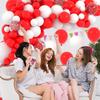 Christmas White Balloons Garland Red Confetti Balloon Arch Kit Birthday Party Baby Shower Wedding Graduation Decoration Globos