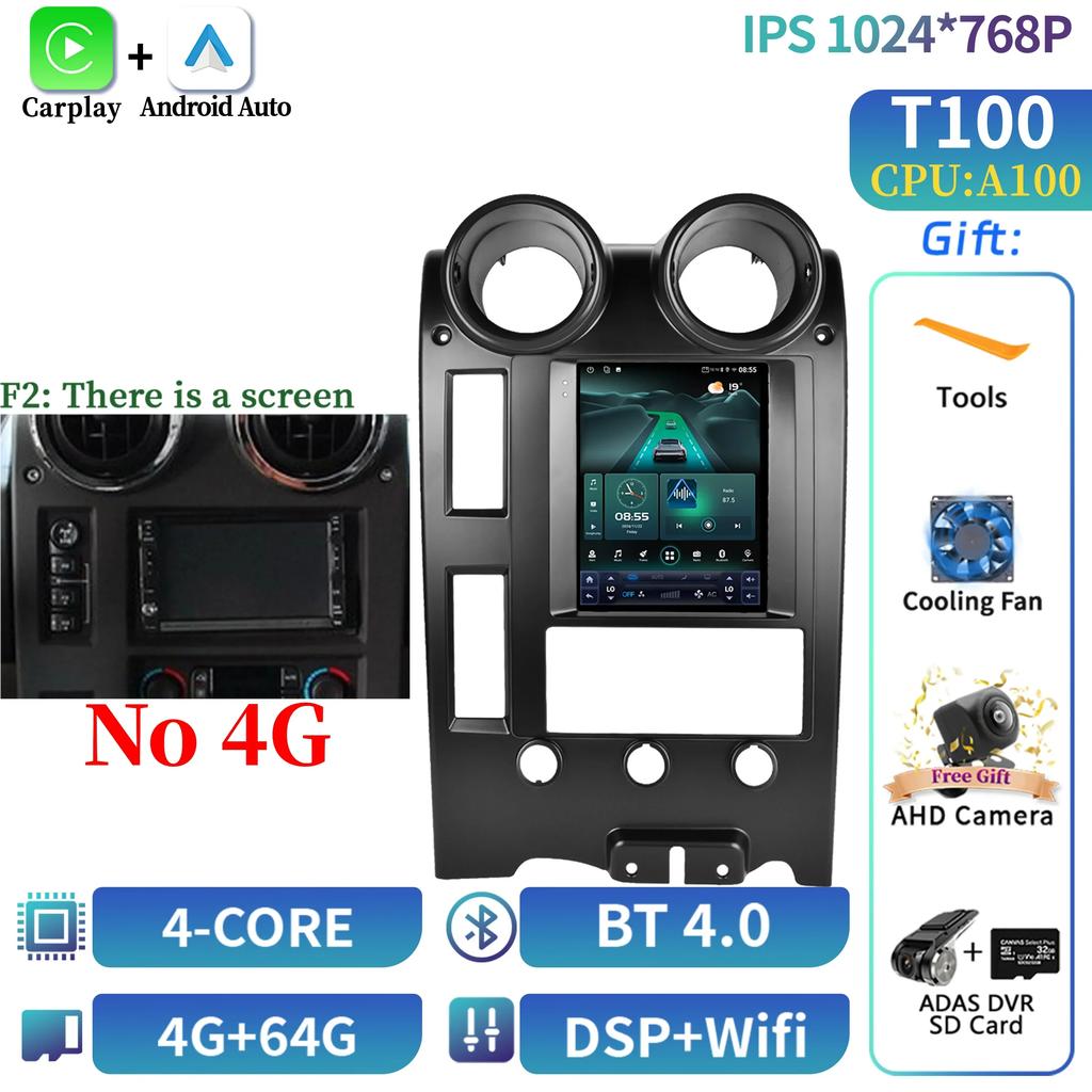 9.7" For Hummer H2 2002-2007 Car Player Auto Radio Stereo Head Unit Multimedia Player GPS Navigation Screen Audio Media Car Set