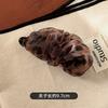 Vintage Leopard Print Punkt kariert Bananen Haarspange für Damen Mädchen Süßes Haarornament Haarspangen Spangen Mode Haaraccessoires