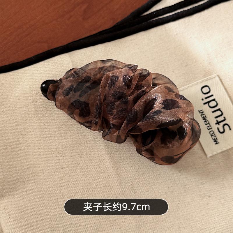 Vintage Leopard Print Punkt kariert Bananen Haarspange für Damen Mädchen Süßes Haarornament Haarspangen Spangen Mode Haaraccessoires