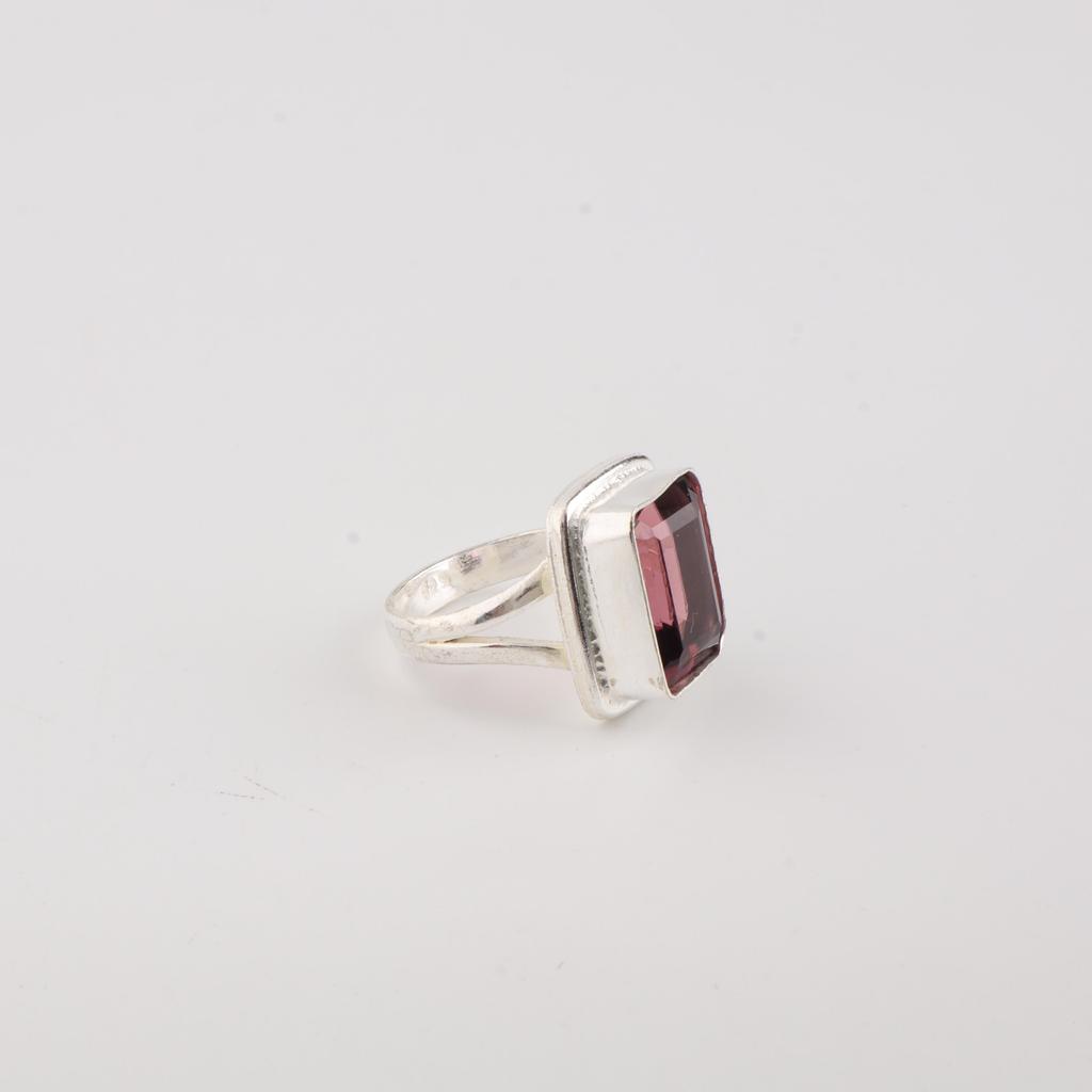 Natural Rhodolite Gemstone 925 Sterling Silver Handmade Jewelry Girls Dainty Rings For Women RR-79-3