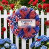 40cm Burlap Independence Day Wreath Door Hanging Patriotic Fourth Of July Home Decor Party Supplies