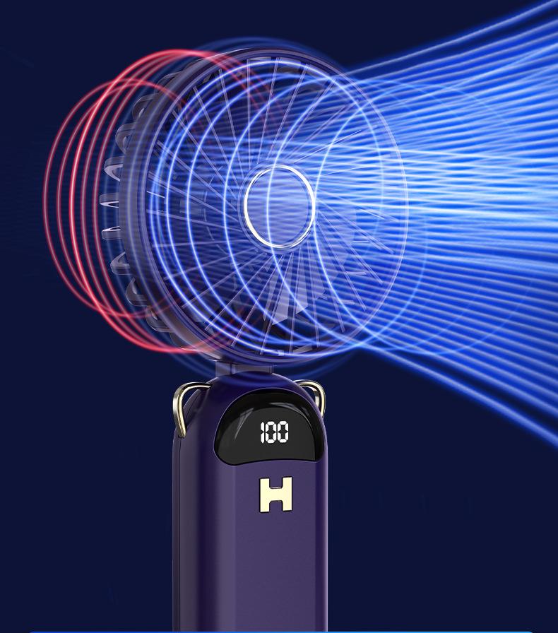 Ventilatore Portatile Ricaricabile USB Manuale con Aromaterapia - Versatile per Scrivania, da Appendere al Collo e Uso Esterno