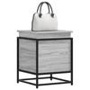 Storage Box with Lid Sonoma Grey Engineered Wood