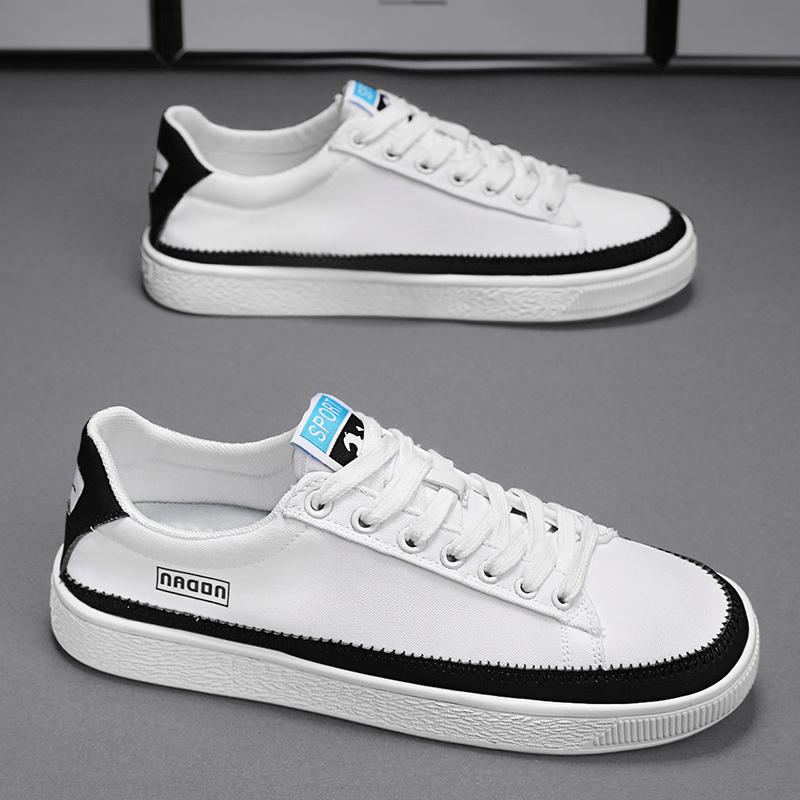 

Мужские парусиновые туфли Новая мода на четыре сезона Молодежные удобные на плоской подошве Повседневные туфли Уличные на толстой подошве Спортивная обувь Мягкие 39