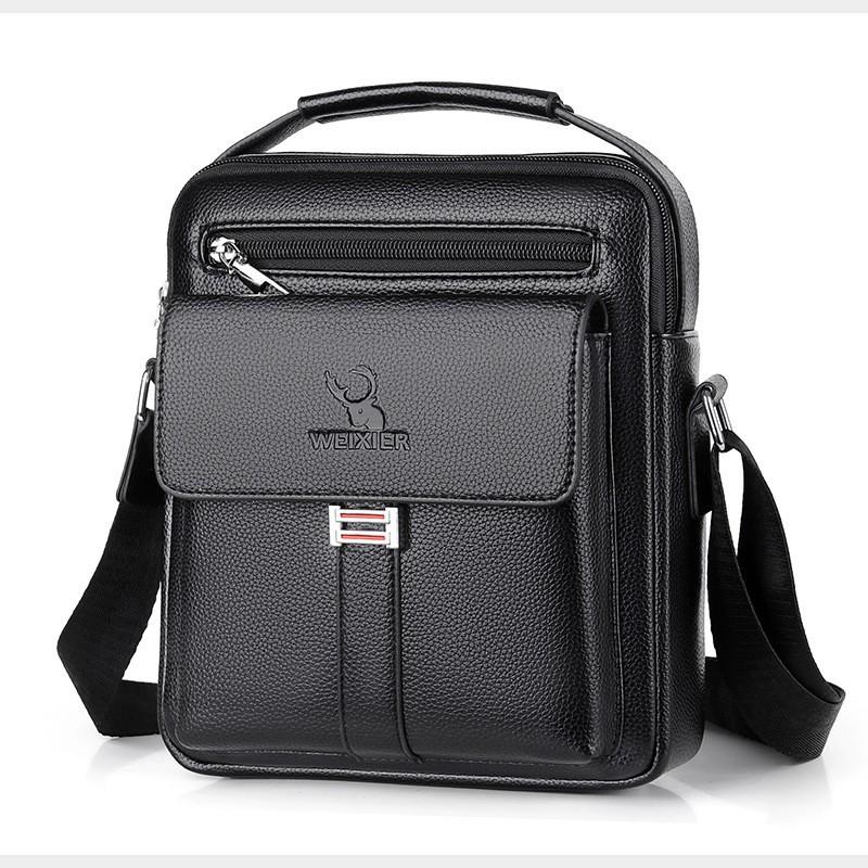 Men s Breathable Durable Shoulder Bag Retro Large Capacity Crossbody Backpack Cross-border 20x6x25