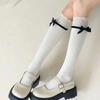 1/2 Pairs Spring Summer New Woomen Sweet Fashionable Socks Bow Elegant Simple Mid Tube Socks Lace Comfortable Women's Socks