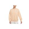 Jordan Logo Embroidered Knit Crewneck Sweatshirt Women Tops Orange DM5190-268