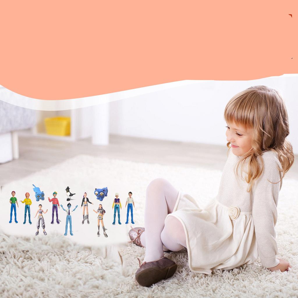 12pcs 3D Celebrity- Action Figure Game Peripheral Doll Model Ornaments