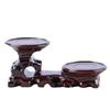 Red Wood Solid Wood Head Base, Vase, Bonsai Base, Purple Sand, Tea Pot, Large, Medium Height, Circular, Jade