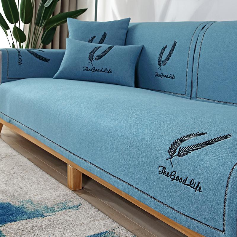 Chaise Lounge Sofabezug, europäischer Universal-Sofahandtuchbezug, rutschfester Couchbezug für Wohnzimmer, Heimdekoration, Sofahandtuch