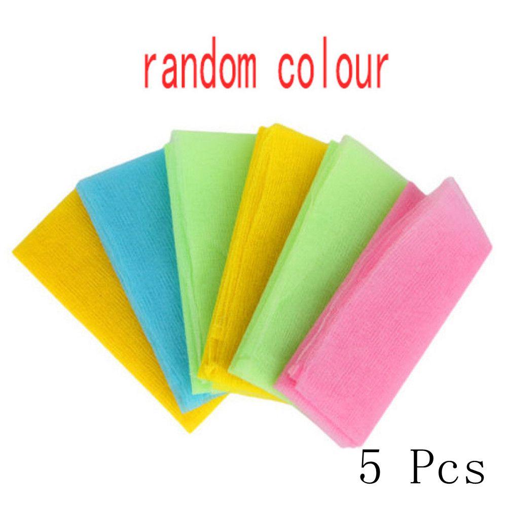 Pcs Random Color Fashion Hot Sale Nylon Scrubbing Body Cleaning Washing Towel Bath Shower Cloth