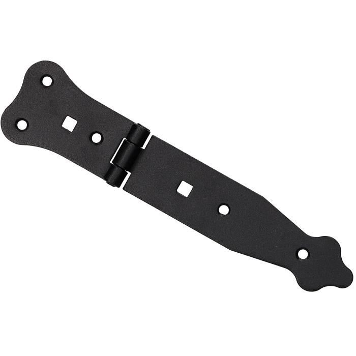 Charnière en T - KOTARBAU - 220 mm - Acier - Noir - Résistante et élégante