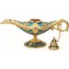 Vintage Magical Legend Aladdin's Genie Lamp for Home/Wedding, Collectible Fancy Rare Classic Arabian Costume Props Lamp Pot