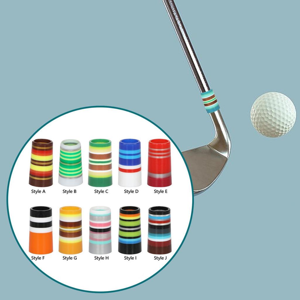 10 Stück Golf Eisen Ferrulen .370 Geschenke Golf Ferrulen Premium Ersatz Endkappen für Sport Outdoor Golfplatz Anfänger Erwachsene