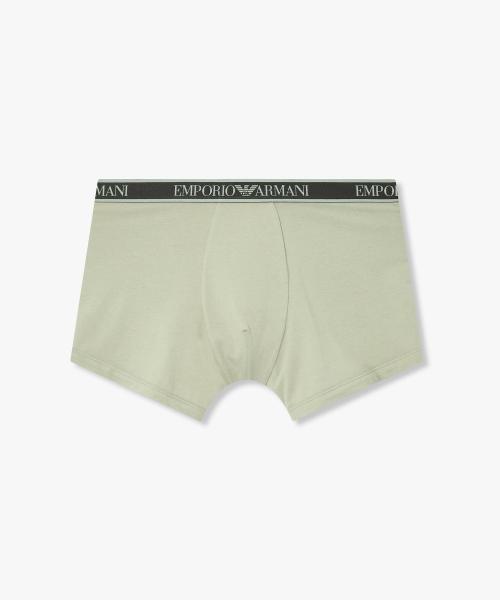 

[Emporio Armani Underwear] Мужские трусы-боксеры из хлопка с логотипом на резинке 0816112083 [Отправка из Кореи] 100% Оригинал Light Green - S