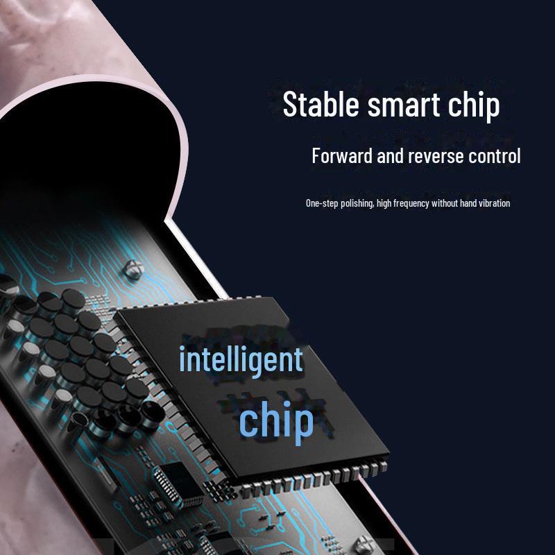 Compact Gray Electric Nail Polisher & Dead Skin Remover Tool