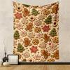 Christmas Cookie Pattern Patterned Tapestry for Bedroom and Living Room Home Decor