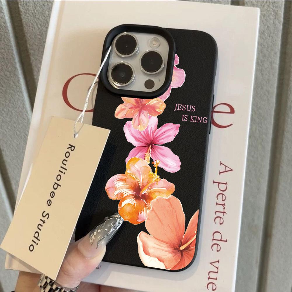 

HOT Luxury Gardenia Lily Lichee leather pattern Phone Case For Samsung A57 A36 A26 A07 A55 A35 A16 A15 A14 A05S A05 4G 5G Samsung A05