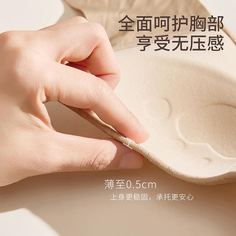 Traceless underwear Women's small breasts gather and support, anti-sagging, no steel ring, comfortable soft support, pull and close the breast bra