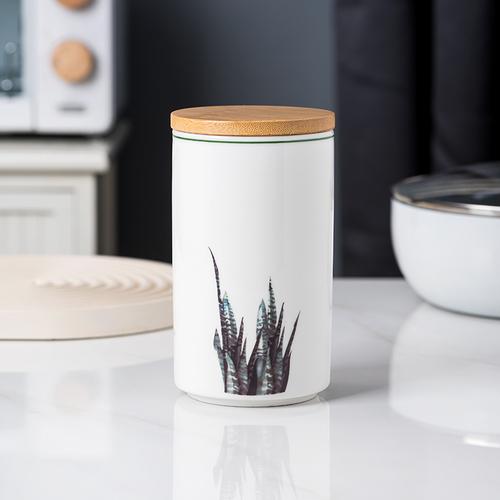 Food Grade Sealed Jar Ceramic Storage Jar Household Kitchen Grains Storage Jar Nut Tea Coffee Storage Box/collection Utensils