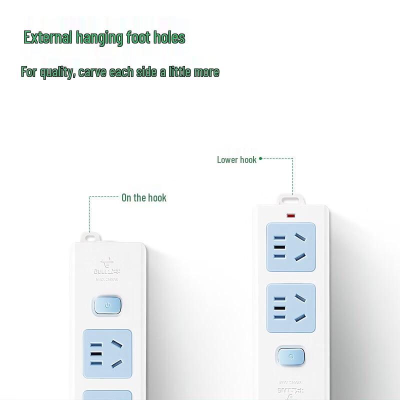 BULL GN-412K 2-Outlet Power Strip