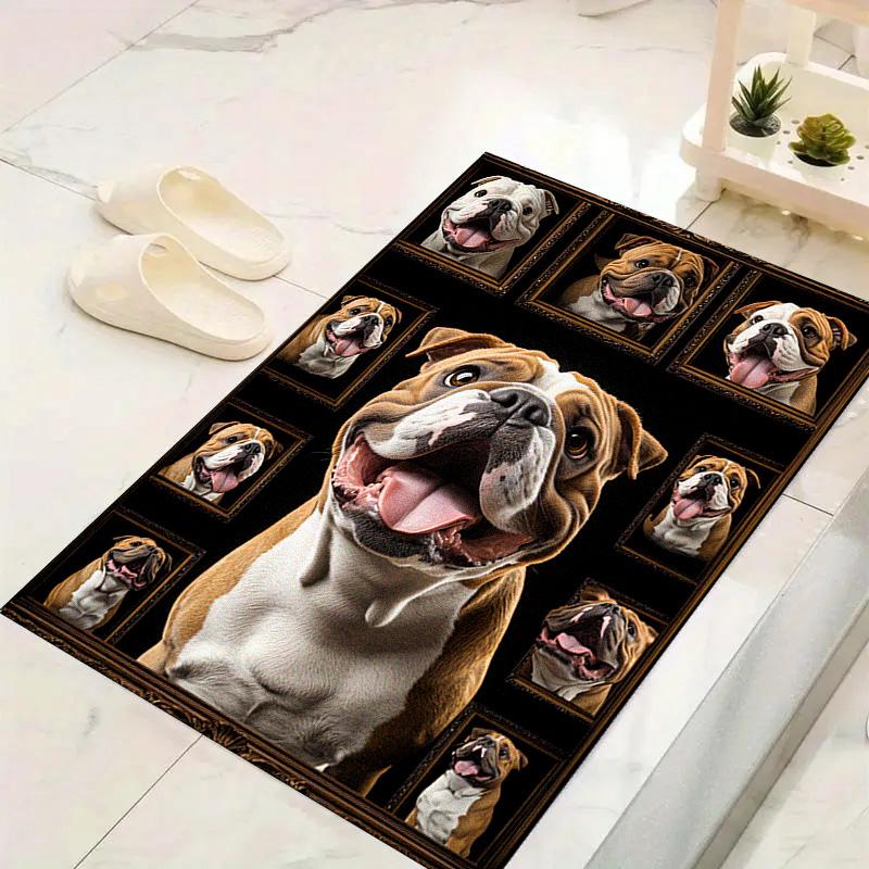 Bull Dogs Carpet Rug for Living Room Bedroom Home Sofa Decoration,Kids play Non-slip Floor Mat