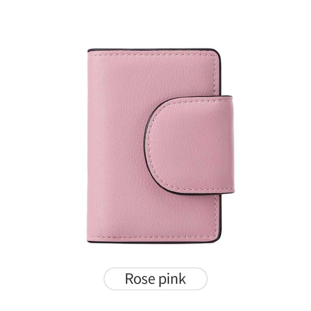 New women's wallet buckle short wallet simple and fashionable multi-functional small wallet