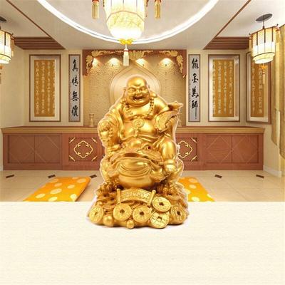 Figurine porte-bonheur Feng Shui, crapaud Maitreya, argent, Fortune, richesse, grenouille dorée chinoise, décoration de bureau, maison