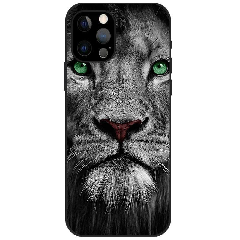 For iPhone 12 Pro Case iPhone12 Pro Bumper Silicon TPU Soft Phone Cover For iPhone 12 Pro Max / 12 Mini Case Cartoon Funda 12Pro