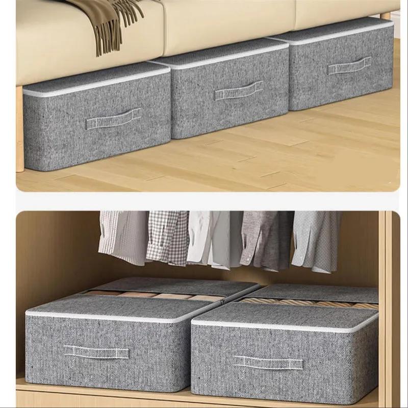 1PC M/L/XL/XXL Foldable Storage Bag Under Bed Clothing Quilt Storage Bag Clothing Dust Bag Large Capacity Closet Organizer Bag