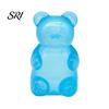 Glitter Bear Toy Clear Squeeze Anxiety Stress Relief Sugar Ball Sensory Soft Stretchy Decompression Fidget Slow Rising